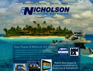 nicholsonmarine.com screenshot