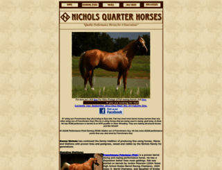 nicholsquarterhorses.com screenshot