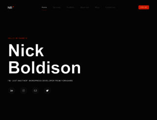 nick.boldison.com screenshot