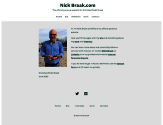 nickbraak.com screenshot