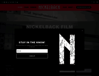 nickelback.com screenshot