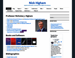 nickhigham.wordpress.com screenshot