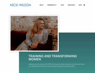 nicki-wilson.com screenshot