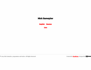 nicksamoylov.com screenshot