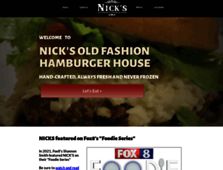 nicksoldfashionhamburgers.com screenshot