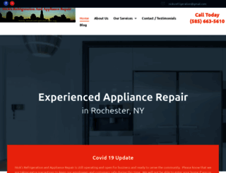 nicksrefrigerationandappliance.com screenshot
