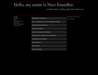 nicoeinsidler.bplaced.net screenshot