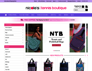 nicolestennisboutique.com screenshot