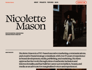 nicolettemason.com screenshot