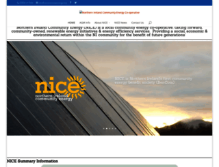 nicommunityenergy.org screenshot