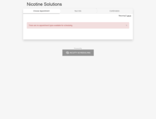 nicotinesolutions.acuityscheduling.com screenshot