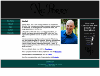 nicperry.com screenshot