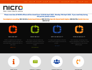 nicro.org.za screenshot