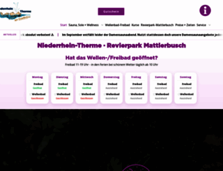 niederrhein-therme.de screenshot