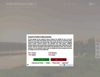 niedersachsen-tourism.com screenshot