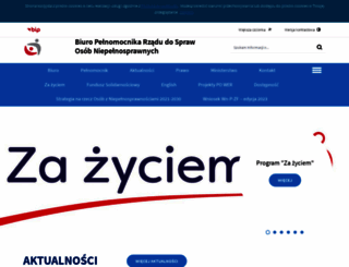 niepelnosprawni.gov.pl screenshot