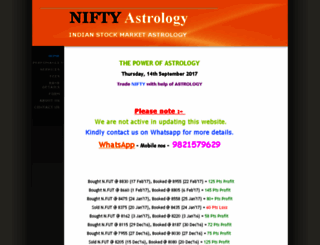 niftyastrology.com screenshot