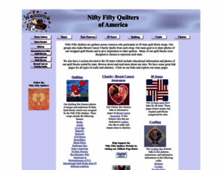 niftyfiftyquilters.com screenshot