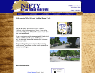 niftyrvandmobilehomepark.com screenshot