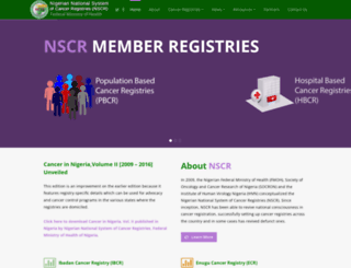 nigeriancancerregistries.net screenshot
