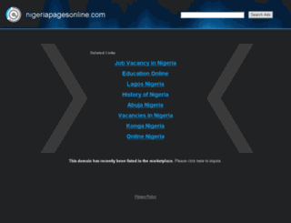 nigeriapagesonline.com screenshot