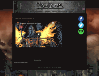 nightfearband.net screenshot