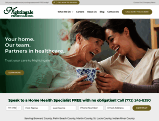 nightingaleprivatecare.com screenshot