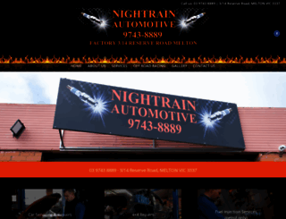 nightrainautomotive.com.au screenshot