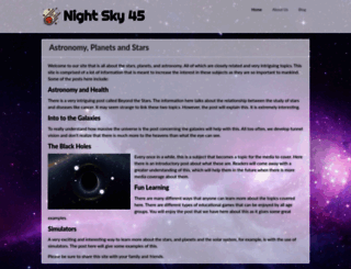 nightsky45.com screenshot