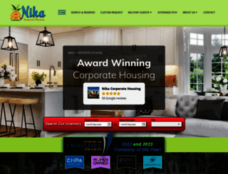 nikacorporatehousing.com screenshot
