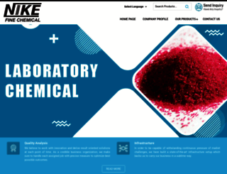 nikechemicalindia.com screenshot
