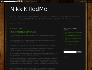 nikkikilledme.blogspot.com screenshot
