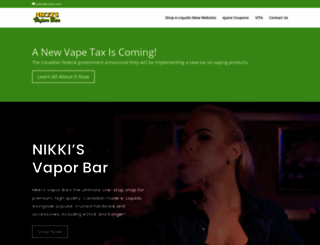 nikkisvaporbar.com screenshot