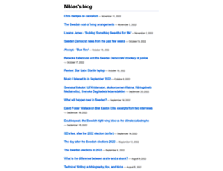 niklasblog.com screenshot