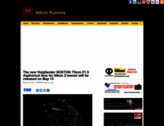 nikonrumors.com screenshot