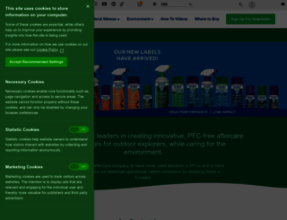 nikwax-usa.com screenshot