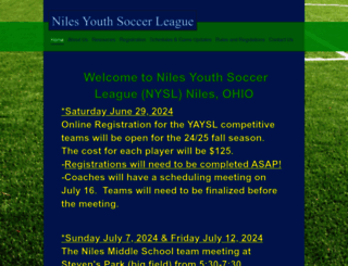 nilesyouthsoccer.com screenshot