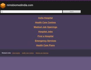 nimsbiomedindia.com screenshot