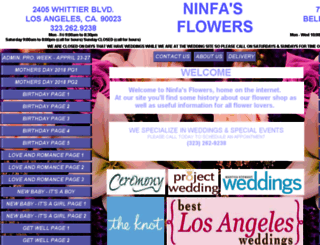 ninfasflowersngifts.com screenshot