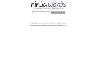 ninjawords.com screenshot