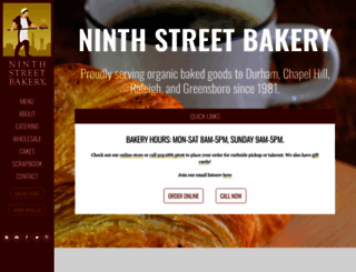 ninthstbakery.com screenshot