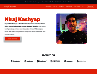 nirajkashyap.com screenshot