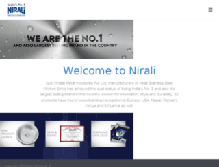 niralisinks.com screenshot