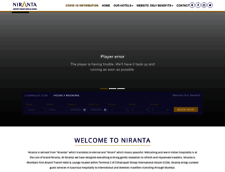 nirantahotels.com screenshot