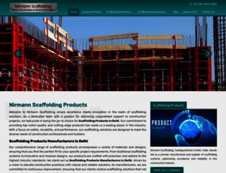 nirmannscaffolding.com screenshot