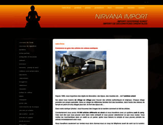 nirvana-import.be screenshot