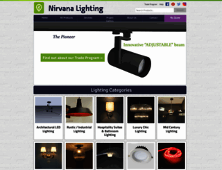 nirvanalighting.com screenshot
