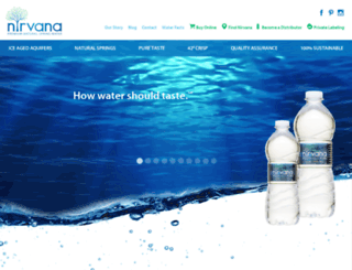 nirvanawater.com screenshot