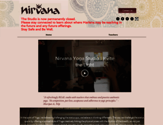 nirvanayogastudio.com screenshot