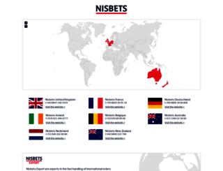 nisbets.com screenshot